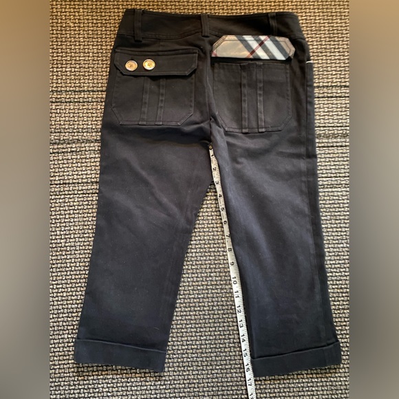 Burberry Nova Check Black Capri Jeans🔥🖤 RARE/Upscale Detailng🔥26” Waist/SMALL - Picture 11 of 12